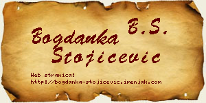 Bogdanka Stojičević vizit kartica